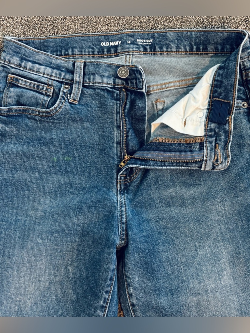 Old Navy | Built-In Flex Boot-Cut Jeans for Boys|
2 Pr. Bundle/LOT. Size: (16) - Picture 4 of 14
